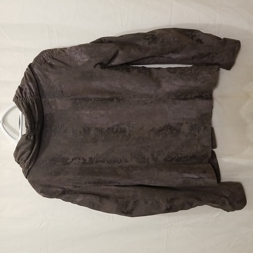 Joseph Ribkoff Snake Print Stretchy Button Up Lightweight Jacket Blazer Size 8 - Picture 6 of 6